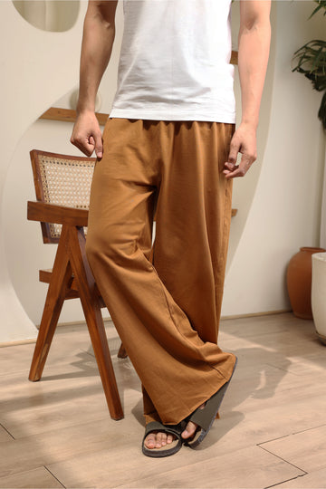 Brown Loose Fit Pants