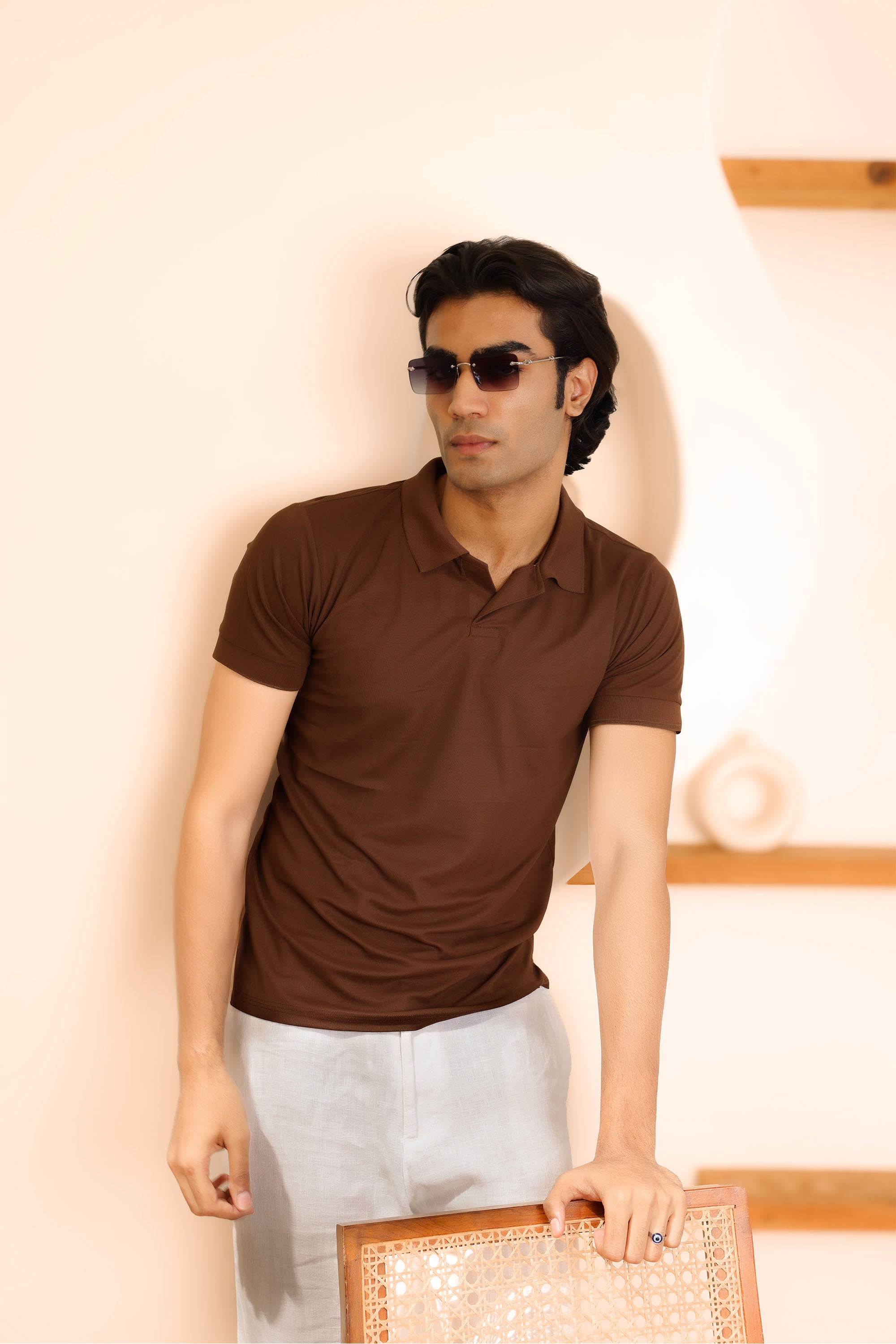 Classic Brown Polo T-shirt