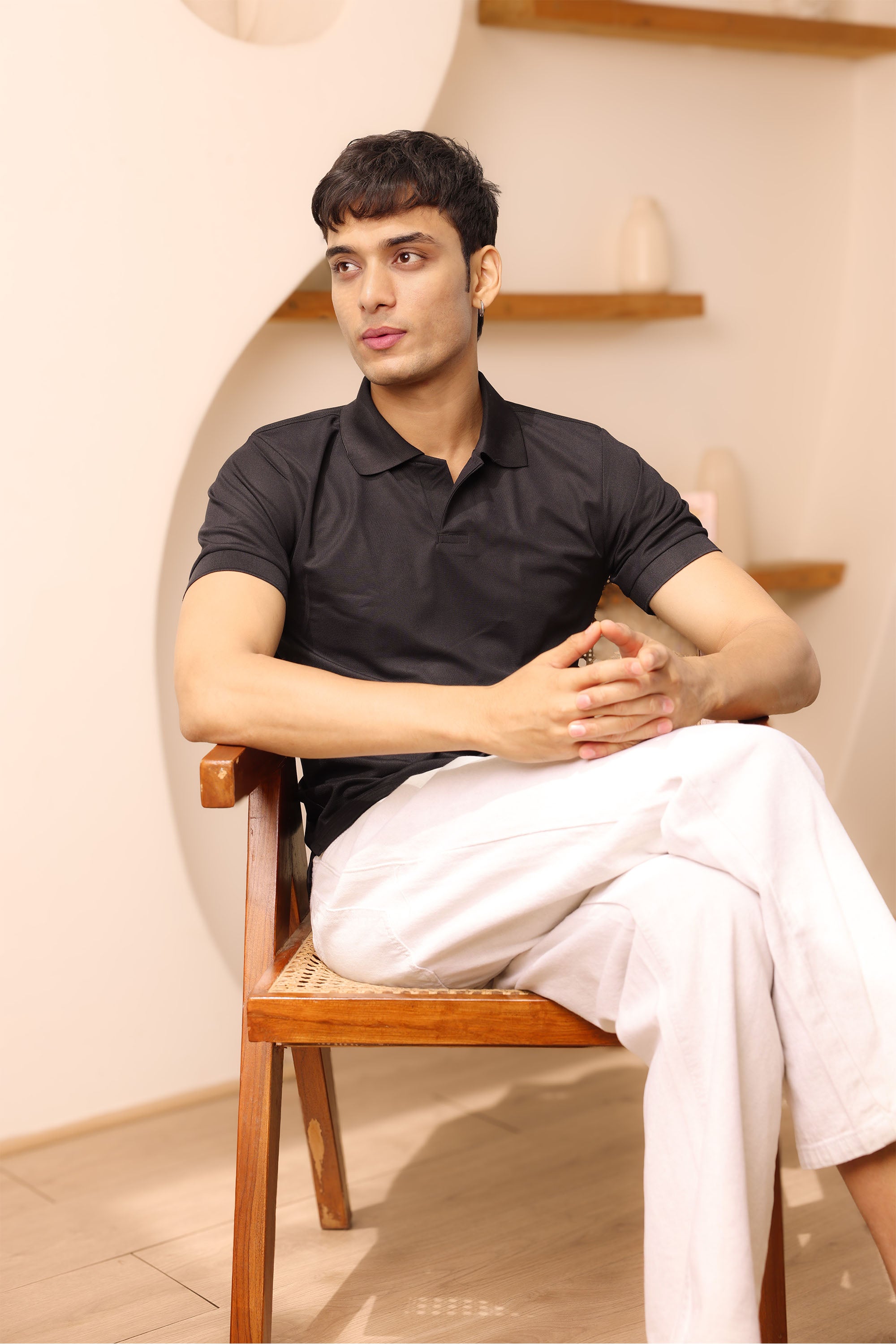 Classic Black Polo T-shirt