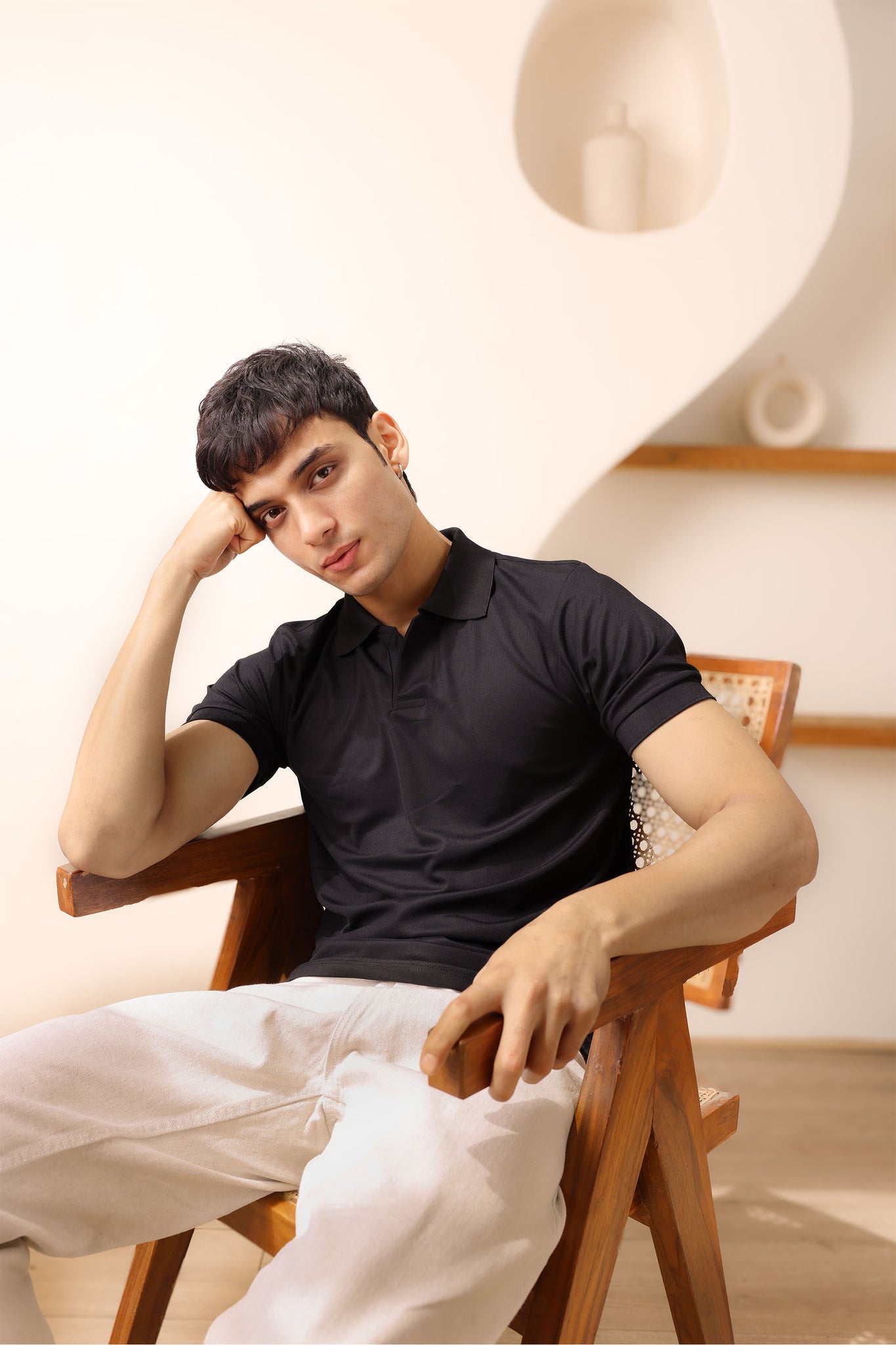 Classic Black Polo T-shirt