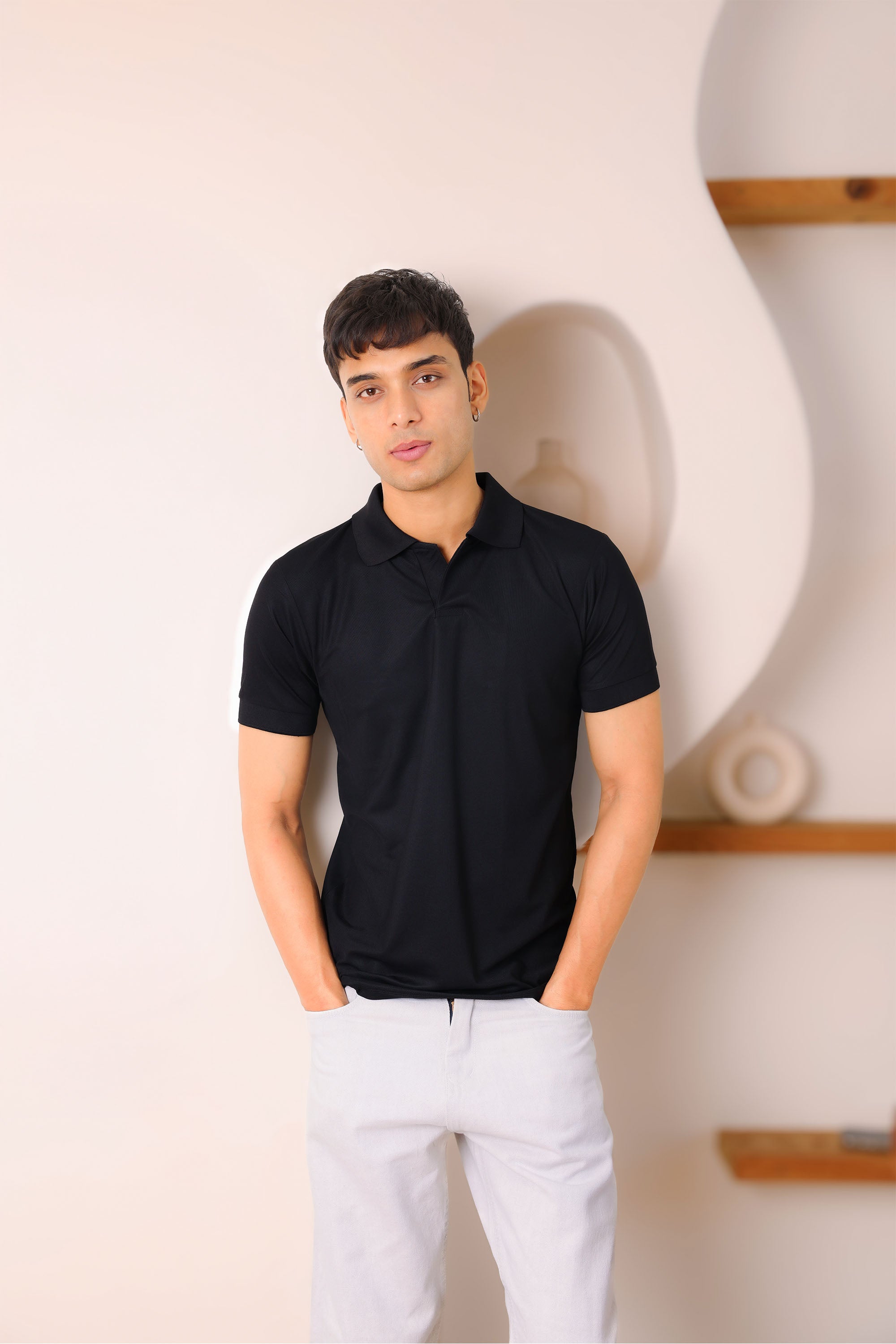 Classic Black Polo T-shirt