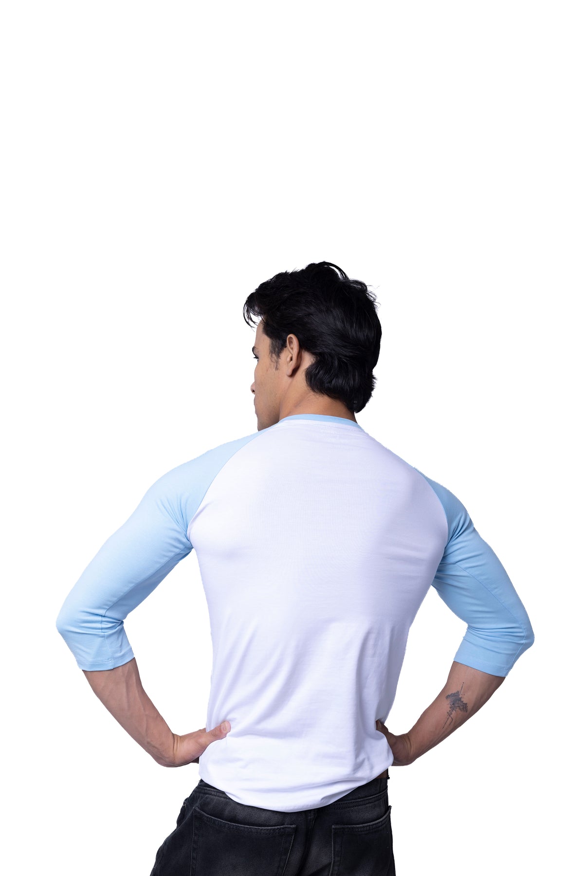 Superman 3/4 Sleeve White T-Shirt