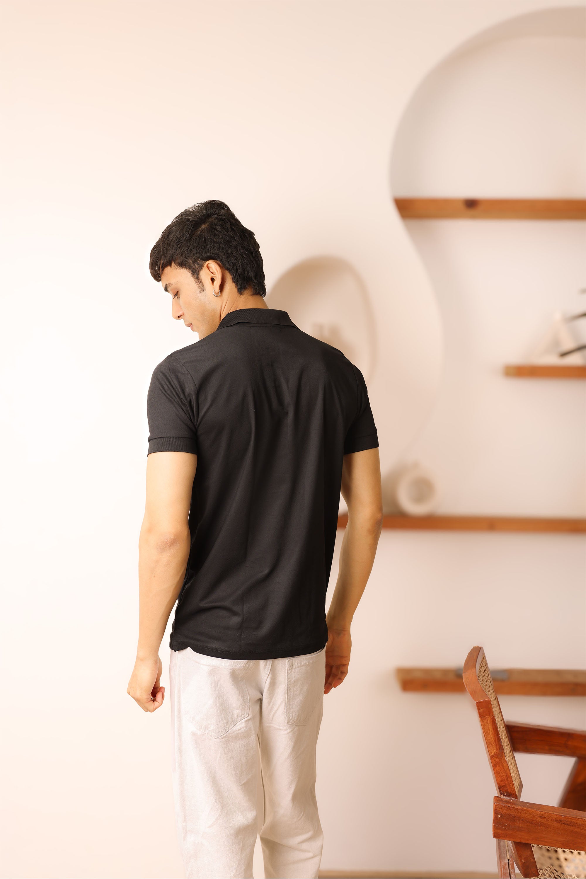 Classic Black Polo T-shirt