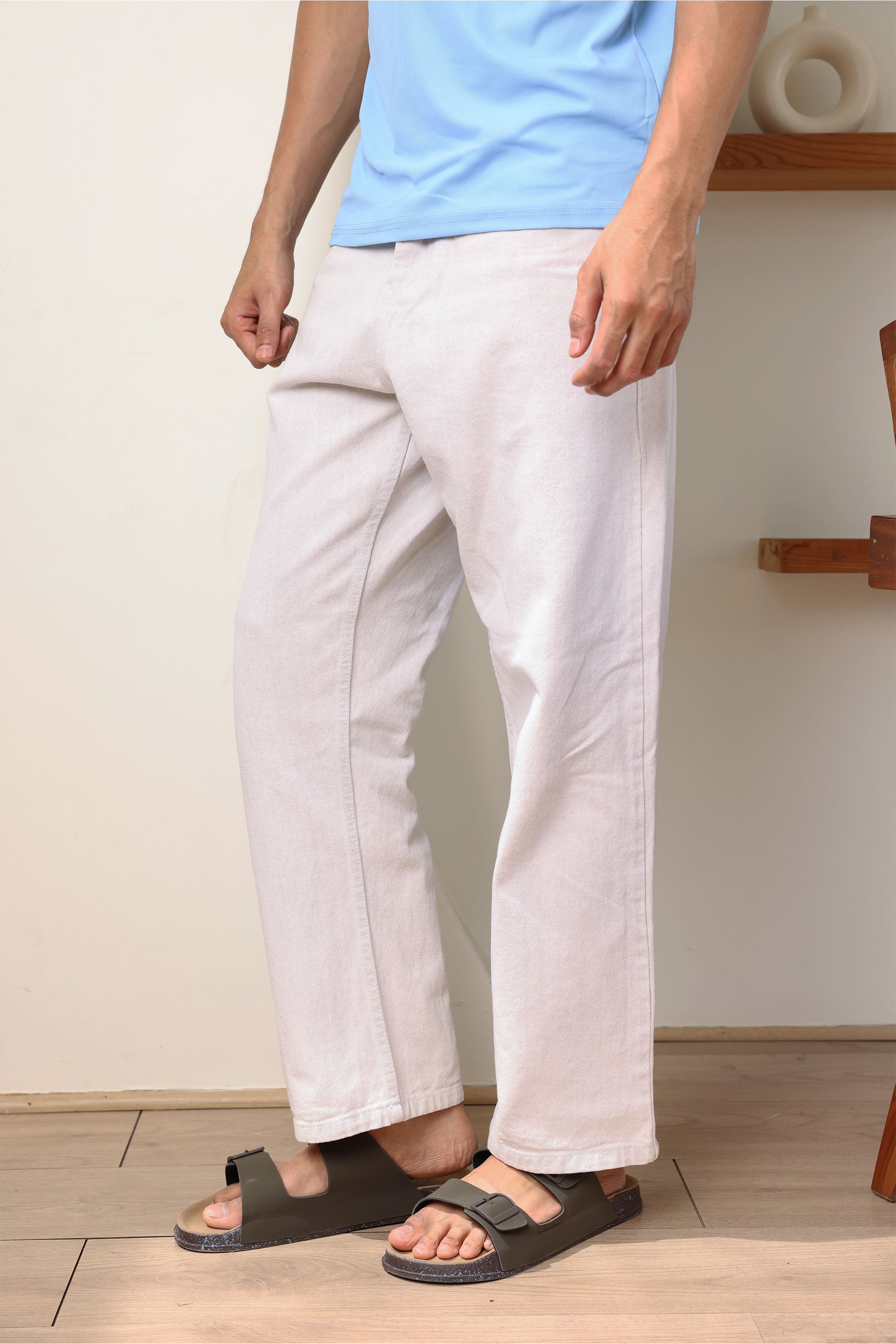 classic Off White men's straight jeans