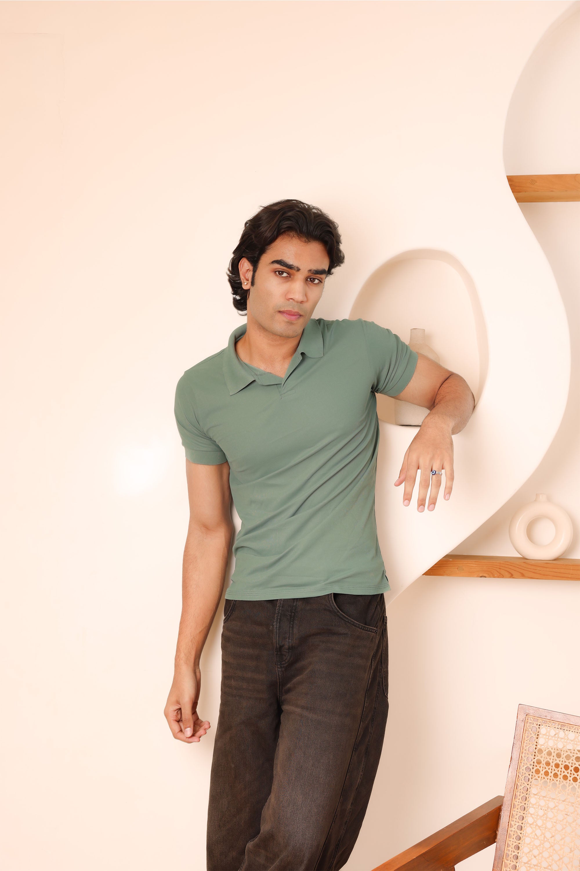 Classic Olive Polo T-shirt