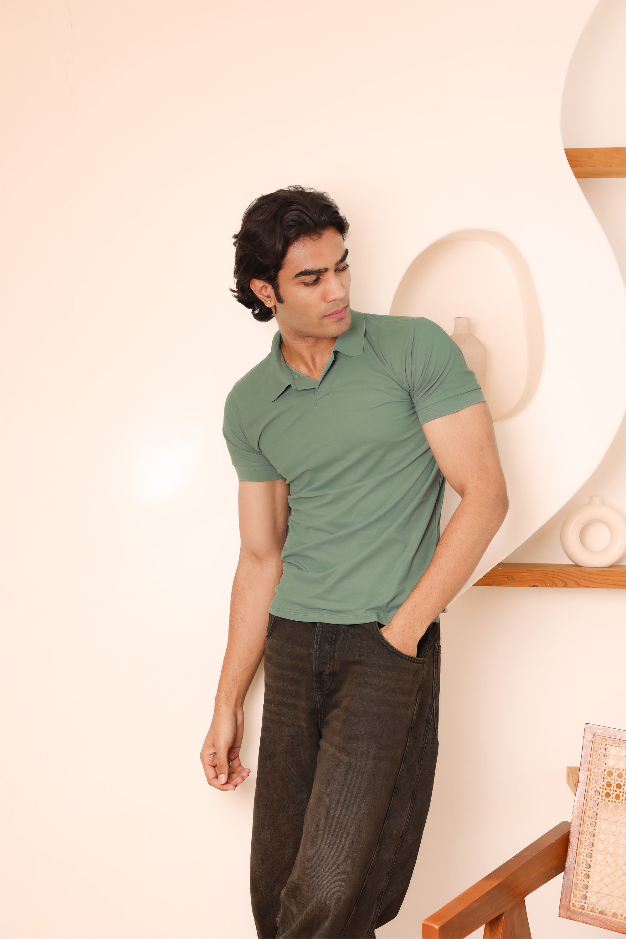 Classic Olive Polo T-shirt