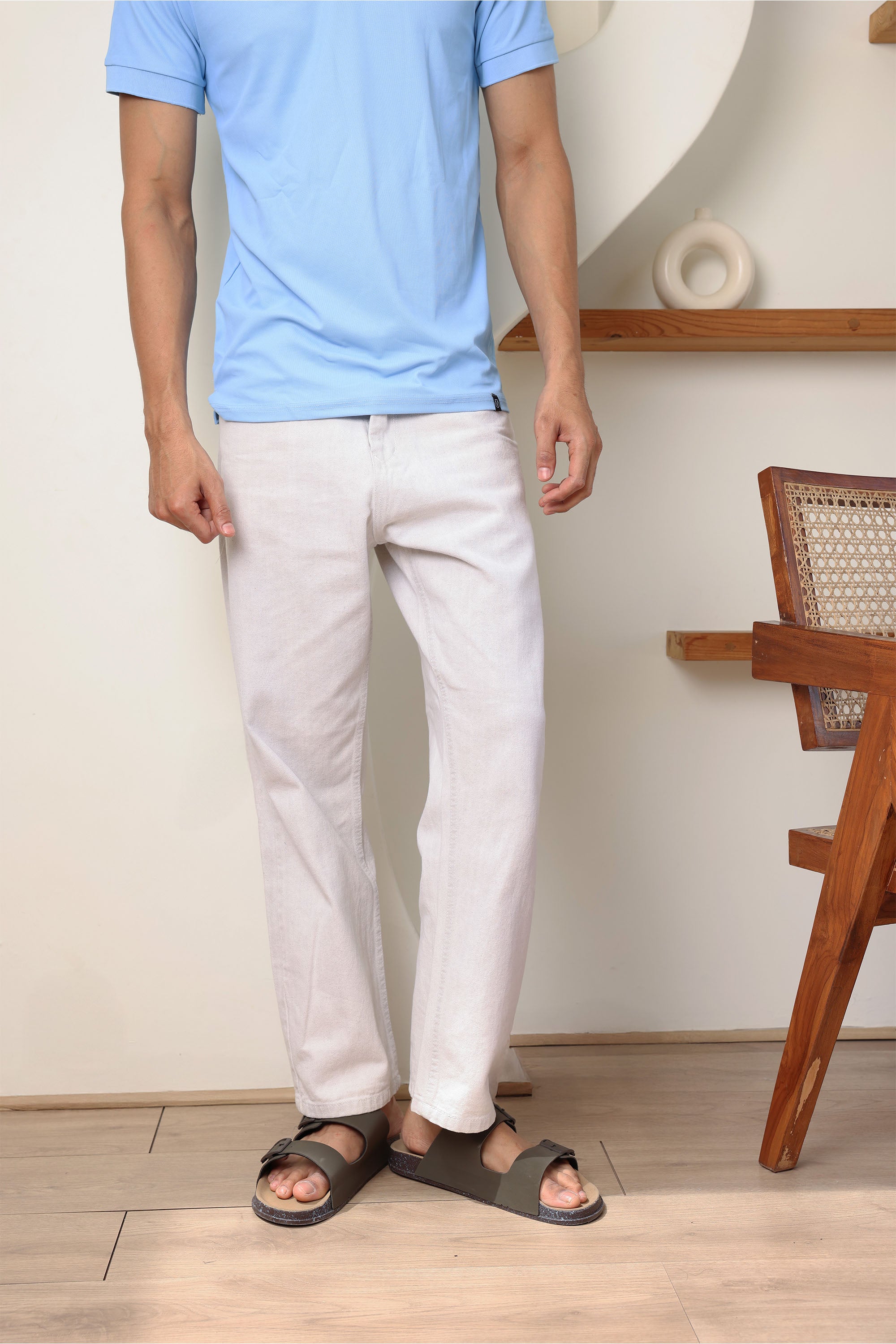 classic Off White men's straight jeans