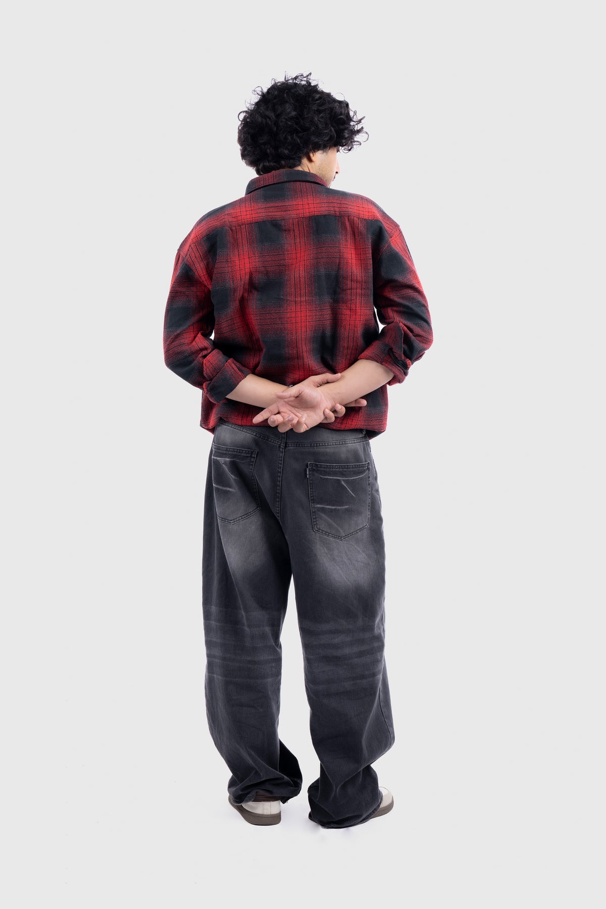 Red Structured Checks Shirt
