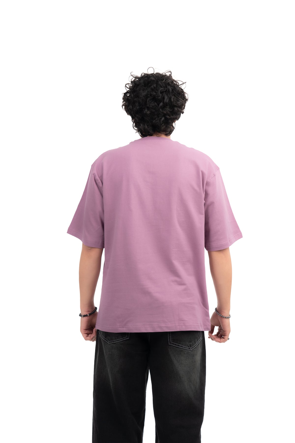 Mauve Solid Oversize T-Shirt