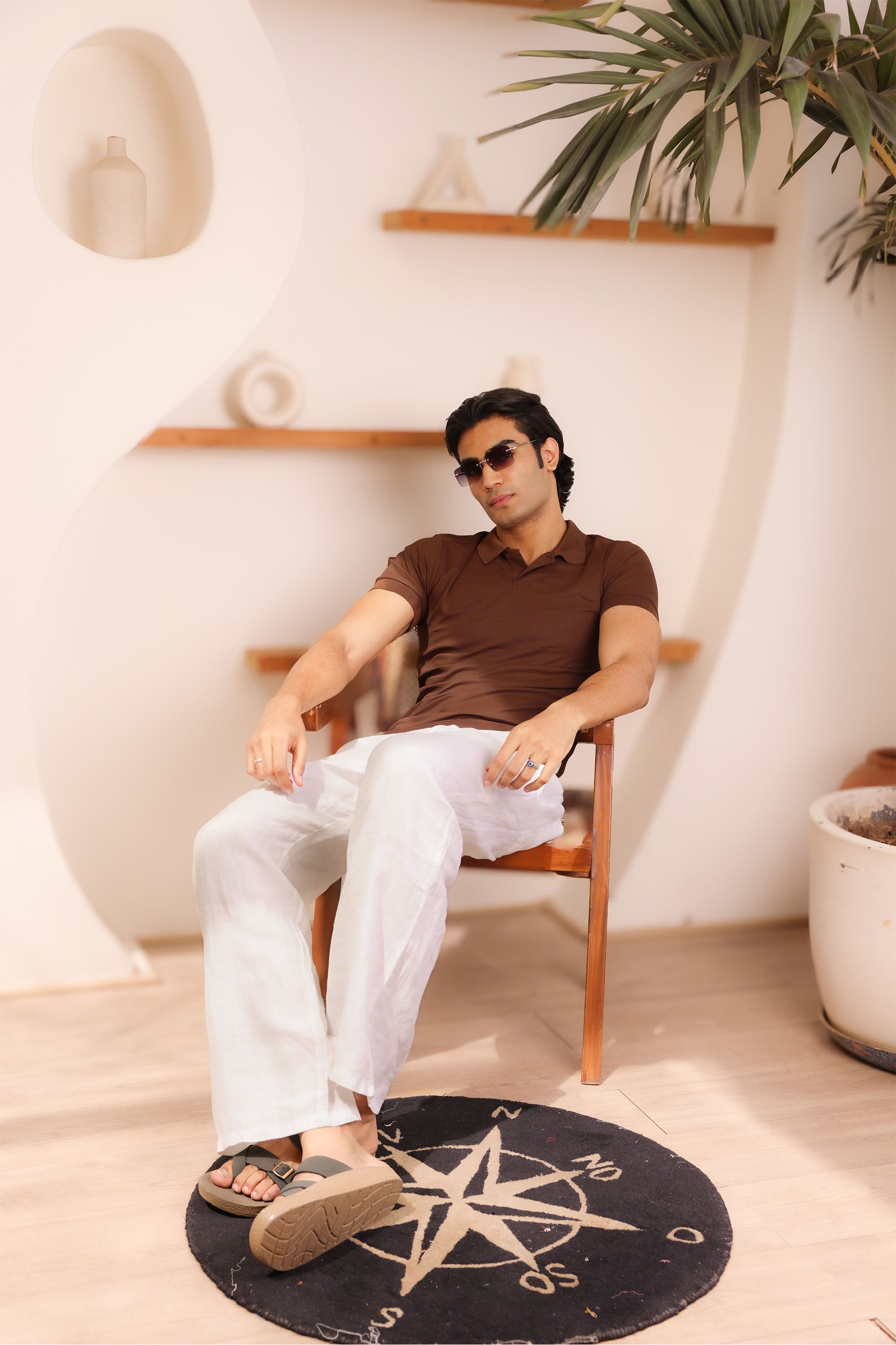 Classic Brown Polo T-shirt