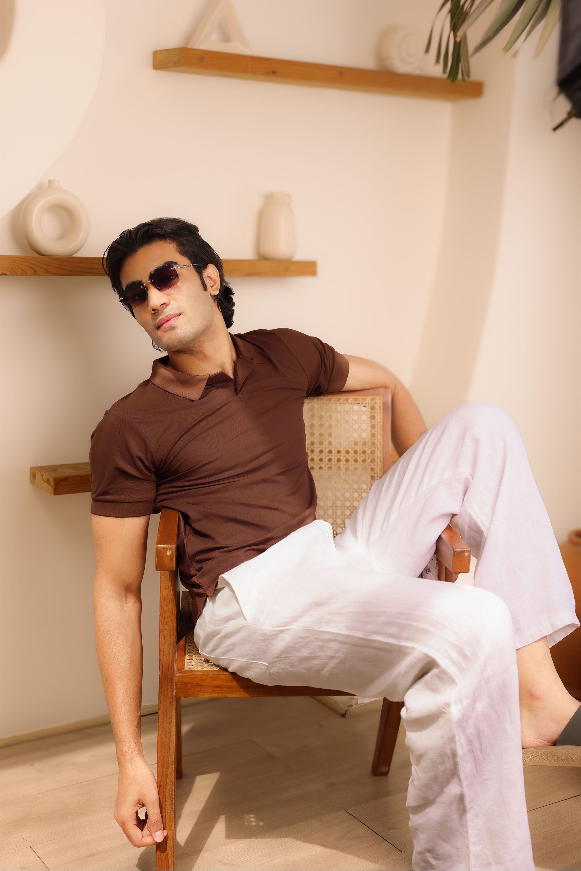 Classic Brown Polo T-shirt